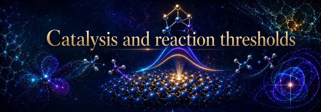 Catalysis represented as an alternative reaction path lowering the reorganization threshold.