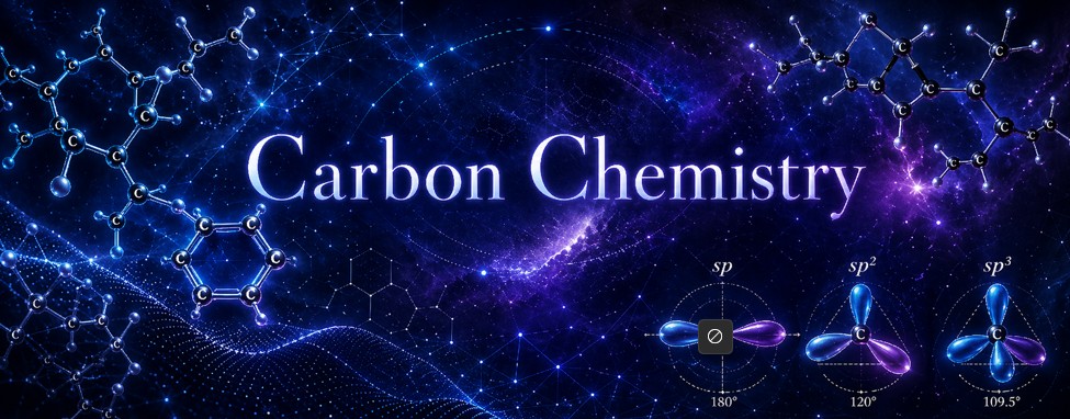 Chains, rings and functional groups of carbon chemistry.