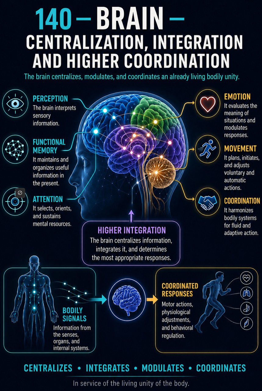 Brain, centralization, integration and higher coordination.