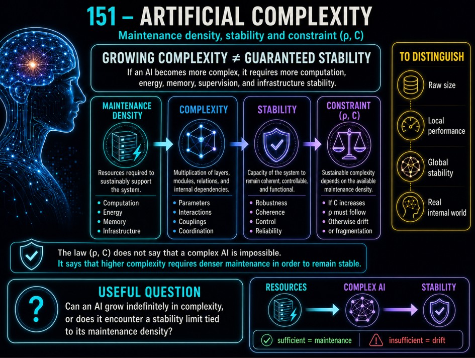 Artificial complexity, maintenance density, stability and the rho-C constraint.