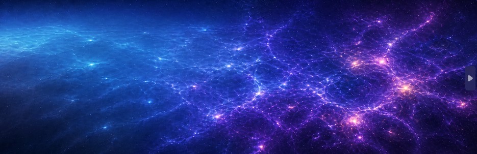Carte stylisée où des zones légèrement plus denses se transforment en puits gravitationnels.